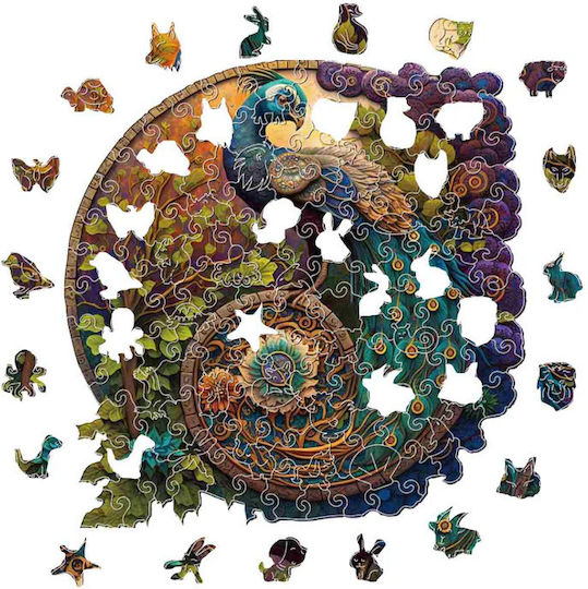 Peacock Mandala Puzzle 2D 200pcs