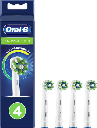 Oral-B Cross Action Cleanmaximiser Replacement Heads for Electric Toothbrush 4pcs