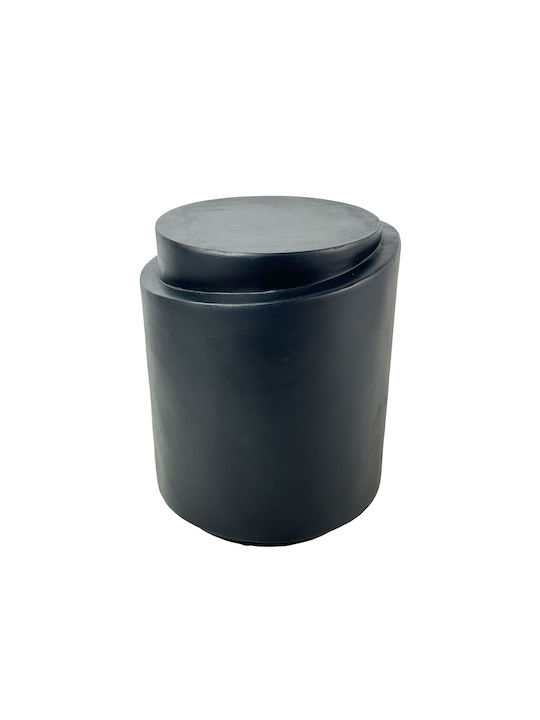 Round Side Table Climb Black 40x40x49.5cm