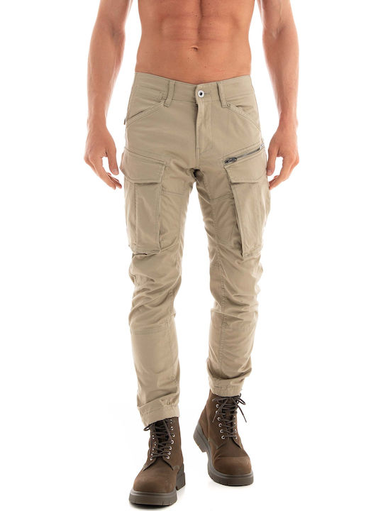Rovic Zip 3D Trousers Cargo Elastic in Regular Fit Dune