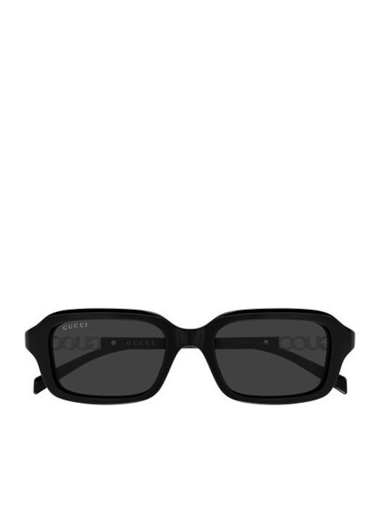 Gucci Women’s Sunglasses With Black Horn-Rimmed Frame And Grey Lens GG2152S 001