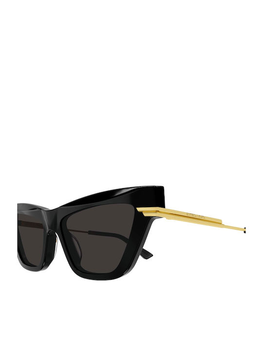 Bottega Veneta Women's Sunglasses with Black Frame and Black Lens BV1241S 001