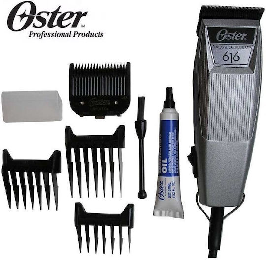 Oster Pro 616 Soft Touch Clipper Κουρευτική Μηχανή Ρεύματος Μαύρη OSP.0003