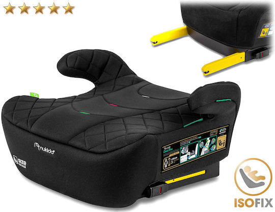Nukido Louis Scaun Auto Booster i-Size cu Isofix Negru 22-36 kg