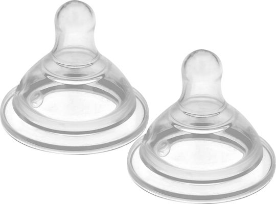 Hello Kitty Silicone Bottle Teats Slow Flow for 0+ Months 2 Pieces