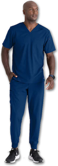 Grey's Anatomy Male Medical Blouse Blue
