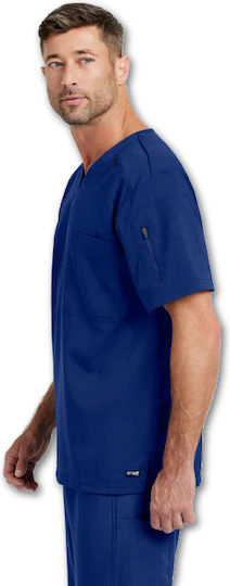 Grey's Anatomy Male Medical Blouse Blue