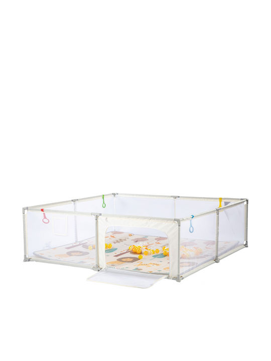 Park Mit Matratze Beige 200x200cm