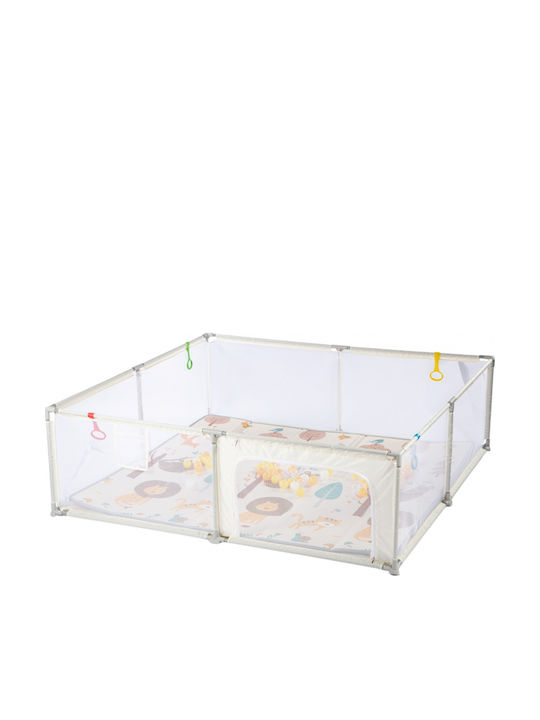 Park Mit Matratze Beige 200x200cm