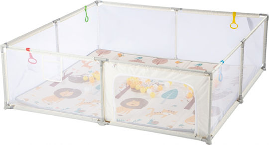 Park with Mattress Beige 200x200cm
