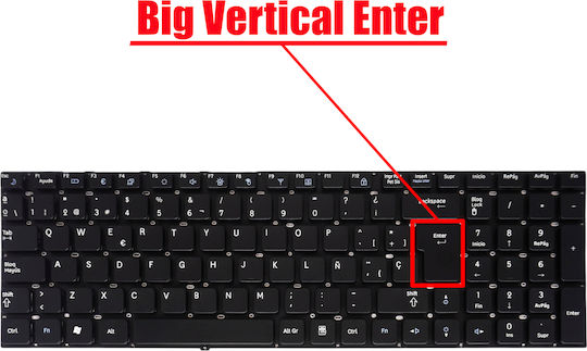 Spanish Laptop Keyboard Samsung Rc710 Rc711 Rc720 Rf709 Np-rc710 Np-rc711 Ba59-02922d Cnba5902922d 9z.n6asn.10s Es Without Frame Black Code 40272esnofr