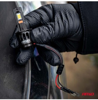 AMiO Lămpi Auto H3 Canbus Halogen 6000K Alb Rece 12-24V / 12V / 24V 68W 2 Bucăți