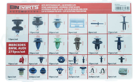 Einparts Clips Bmw Audi Set 275 Bucăți Piese Deteriorate