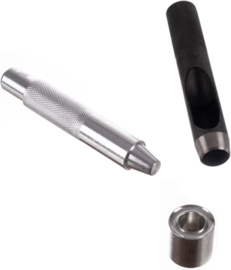 Kit 100 Capace Metalice Dispozitiv De Fixare Pentru Perforator Diametru Exterior 20 Mm Diametru Interior 12 Mm Înălțime 4.5 Mm Cutie De Depozitare Din Oțel Carbon