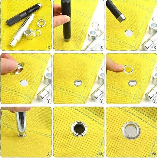 Kit 100 Capace Metalice Dispozitiv De Fixare Pentru Perforator Diametru Exterior 20 Mm Diametru Interior 12 Mm Înălțime 4.5 Mm Cutie De Depozitare Din Oțel Carbon