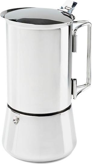 GSI Outdoors Espressokocher für den Herd Edelstahl Silber