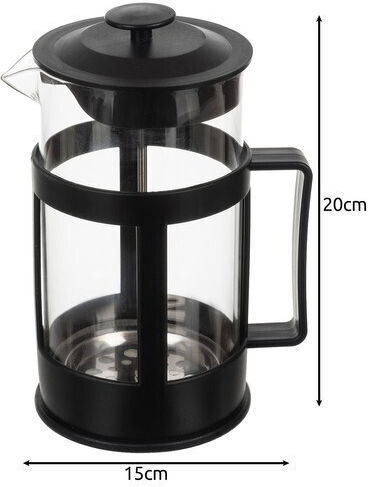 Cafetieră Cu Filtru Manual Din Oțel Inoxidabil Neagră 1lt