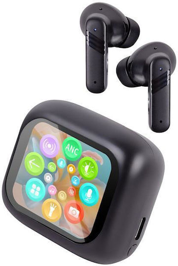 Trevi Ear 100 In Ear Bluetooth Безжични Слушалки с Калъф за Зареждане Черни