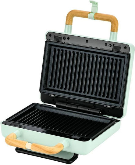 Morris Sandwich Maker with Removable Plates for for 2 Sandwiches Sandwiches 800W Green