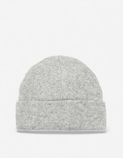 Archive Beanie Unisex Шапка Плетена В Сив Цвят