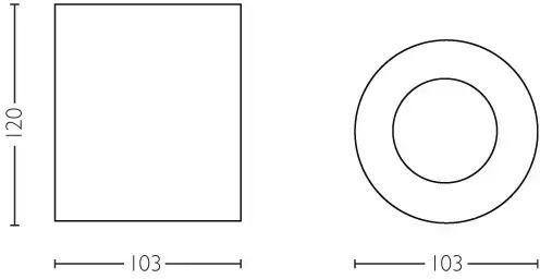 Philips Pillar Σποτ με 12 Φώτα σε Λευκό Χρώμα