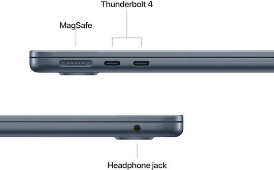 Apple MacBook Air 13.6" IPS Retina Display (M5-10-Core/16GB/512GB SSD/8-Core GPU) Midnight (International English Keyboard)