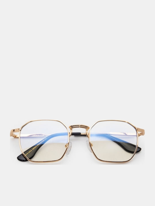 Luigi Sunglasses Gold With Metallic Frame