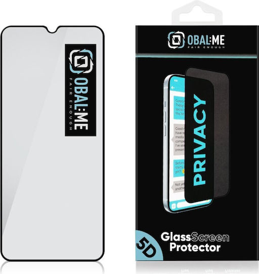 Obal:Me 2.5D 0.4mm Privacy Tempered Glass Μαύρο (Galaxy A37 / Α57)