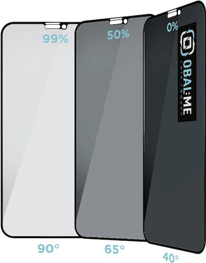 Obal:Me 2.5D 0,33mm Datenschutz Gehärtetes Glas Schwarz (iPhone 11 Pro / X / XS)
