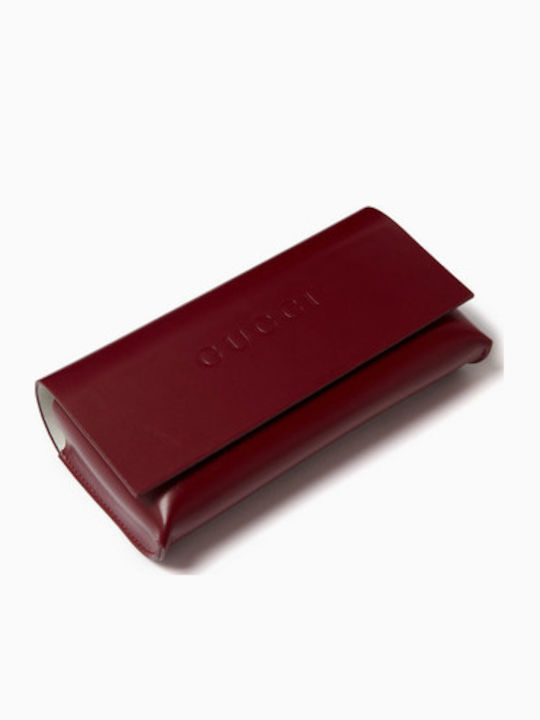 Gucci Unisex Sonnenbrillen mit Braun Horn umrandetem Rahmen und Braune Gläser GG2032S 002