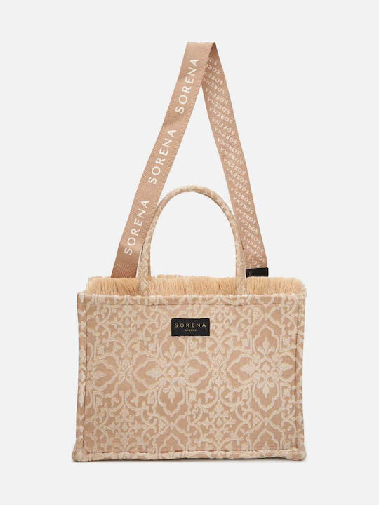 Theros Large Geantă Dama Tote De Mână Din Material Roșie