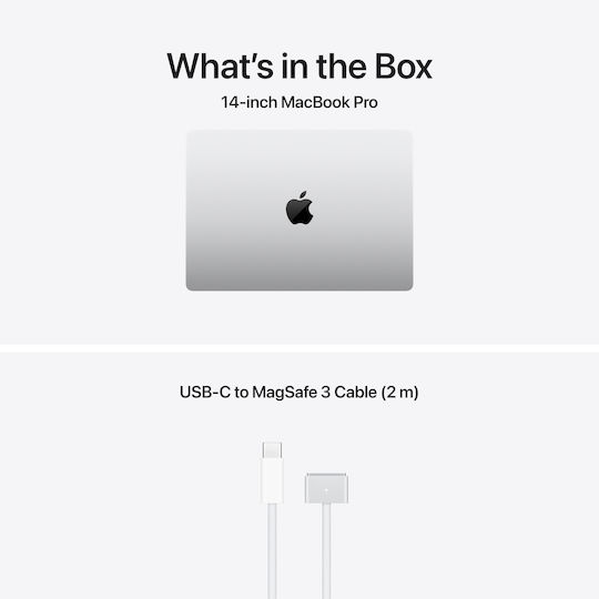 Apple MacBook Pro 14.2" IPS Retina Display 120Hz (M5 Pro-15-Kern/24GB/1TB SSD/16-Kern GPU) Silber (Englisch (US) Tastatursprache)