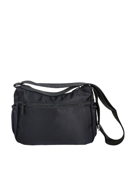 Fabric Women's Shoulder Bag Black