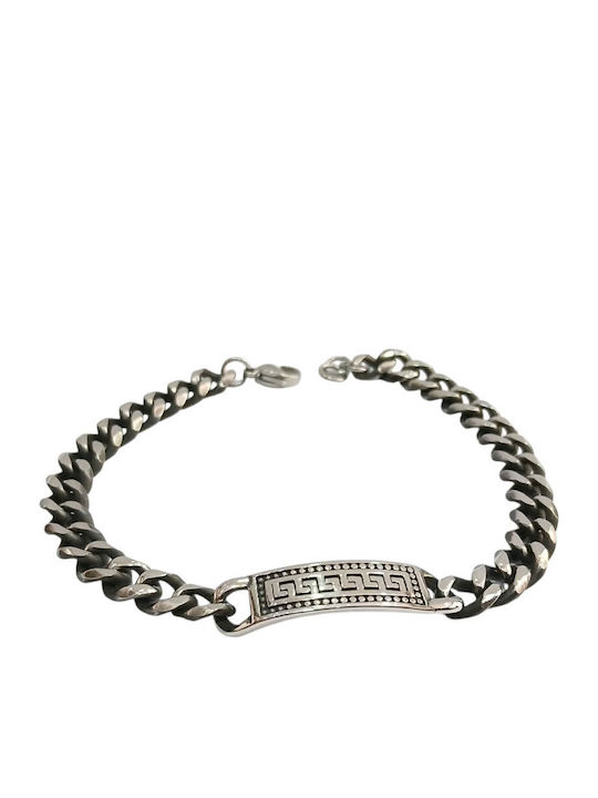 Kalliopi Silver Ανδρικό Βραχιόλι Ταυτότητα από Ατσάλι Kalliopi Silver Ανδρικό Βραχιόλι Ταυτότητα από Ατσάλι