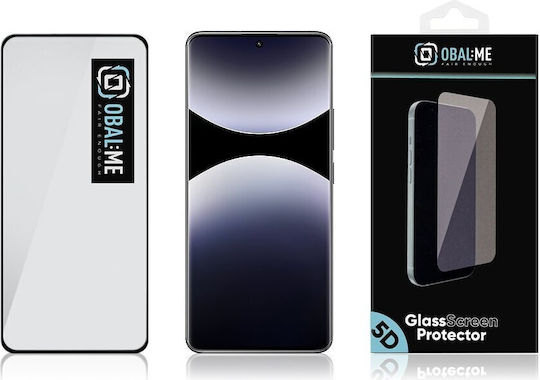 Obal:Me 5D Tempered Glass Μαύρο (Redmi Note 14 Pro 4G)