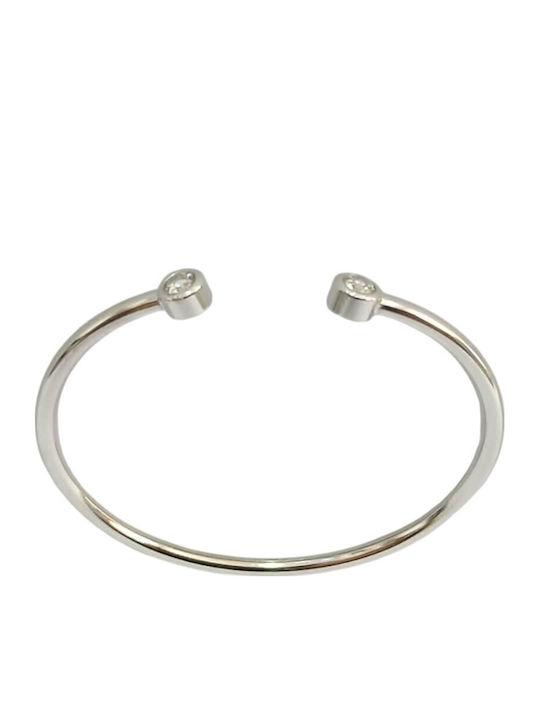 Kalliopi Silver Γυναικείο Βραχιόλι από Ατσάλι 6cm