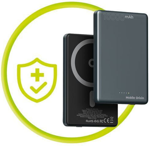 Mobile Origin PB1 MagSafe Power Bank 10000mAh 20W με Θύρα USB-C Power Delivery Μαύρο