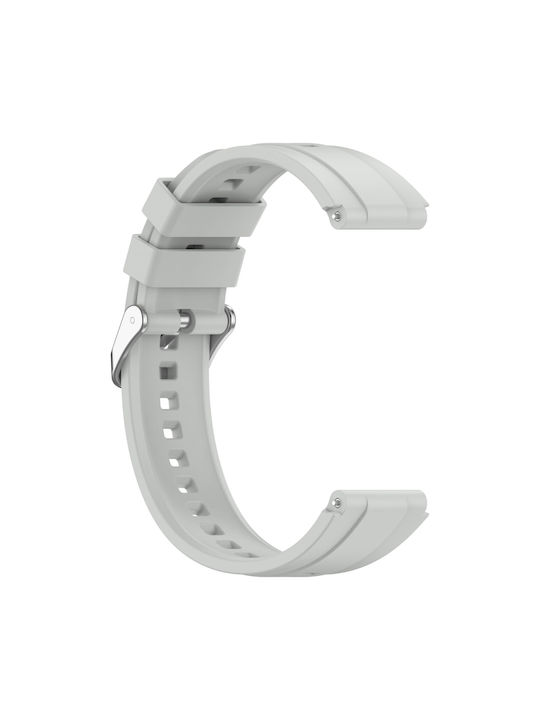 Huawei Watch Gt4 41mm Official Steps Style Silver Buckle Silicone Watch Band Gray