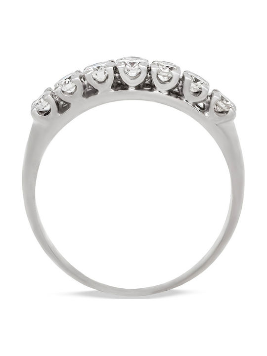 Savvas Design Women's Ring with Diamond from 18K White Gold