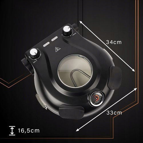 Cuptor Electric de Pizza Tradițional 1.2kW 34x33x16.5cm