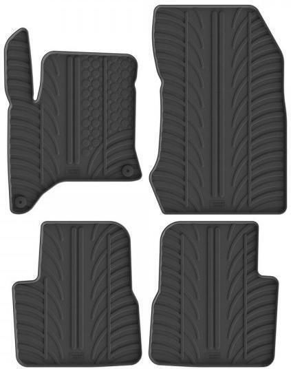 Lampa Set of Front and Rear Mats 4pcs for Citroen C4 Black