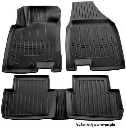 Rubber Raised Sides Car Mats With Fasteners Nissan Patrol Y61 5d 1997-2013 Race Axion Set 3 Pieces