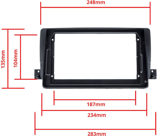 2 Din Car Stereo Frame Kit for BMW Series 3 1998-2005