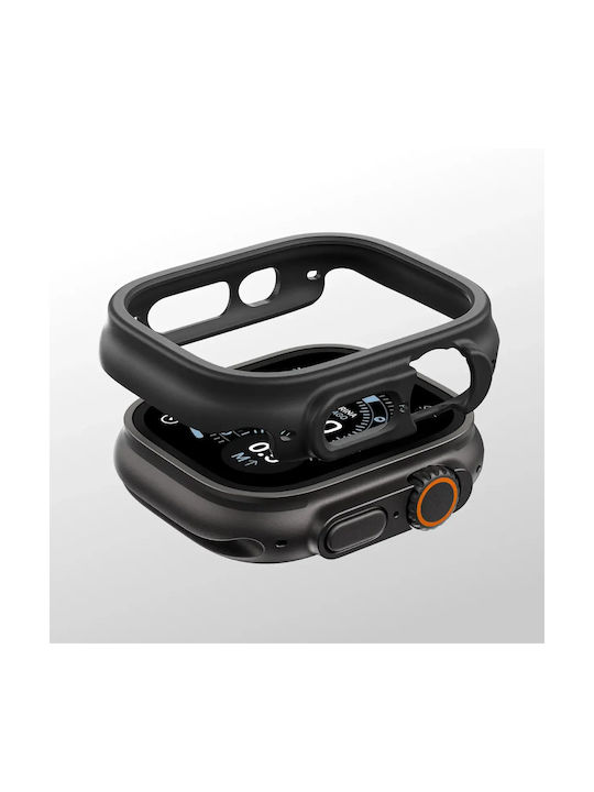 AmazingThing Plastic Case in Black color for Apple Watch Ultra 3 49mm