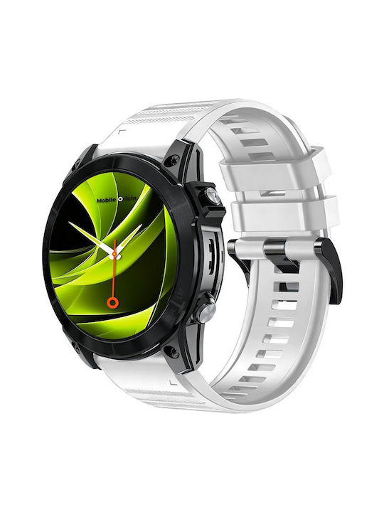 Mobile Origin Easy Strap Silicone Watch 20mm White Mo-ess-20-wht