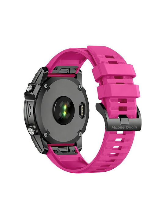 Mobile Origin Easy Strap Silicone Watch 26mm Pink Mo-ess-26-pnk