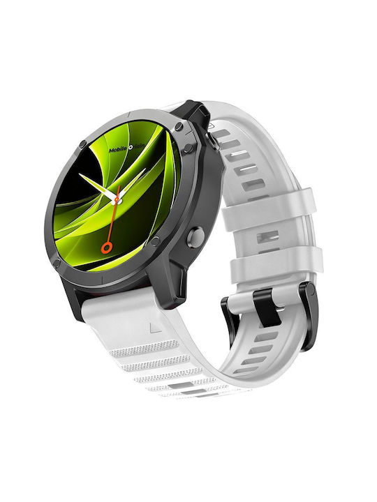 Mobile Origin Easy Strap Silicone Watch 20mm White Mo-ess-20-wht