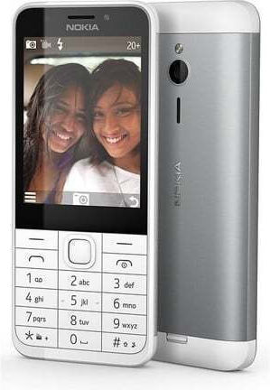 Nokia 230 Dual SIM Κινητό με Κουμπιά (Αγγλικό Μενού) White Silver