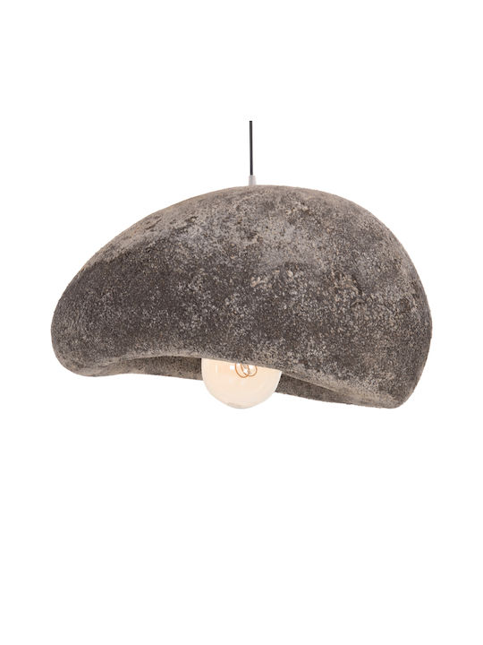 HomeMarkt Stoner Stoner Κρεμαστό Φωτιστικό Γκρι με Ντουί E27 55x45εκ.