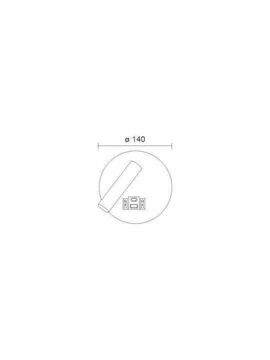 Spot Light LED Warm White Spot in Black Colour